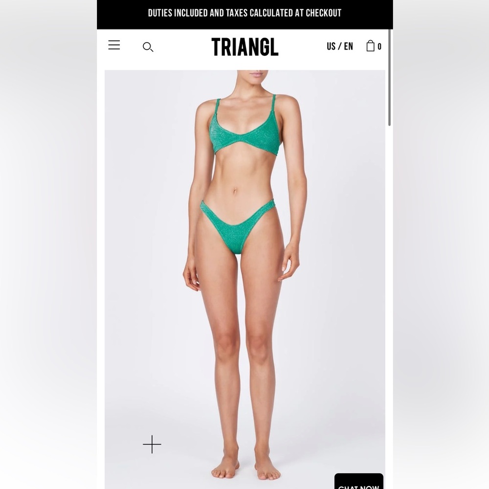 Triangl Maia Jaded Sparkle Bikini Set